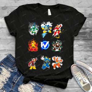 Robot Masters Of Mega Man 2 9 - Gift Idea Shirt For Men Tee For Women Classic Retro Vintage Graphic T-Shirt
