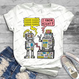 Robot Talk - Best Unisex Trending Handmade T-shirt Gift Idea For Men T-shirt For Woman