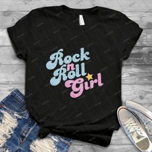 Rock N Roll Girl - Trending Shirt For Women Vintage Retro Tee For Men Kid's T-Shirt Handmade Shirt