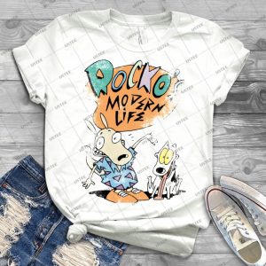 Rocko S Modern T-Shirt - Gift Idea Shirt For Men Tee For Women Classic Retro Vintage Graphic T-Shirt