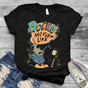 Rocko S Modern T-Shirt - Vintage Men's Shirt Tshirt For Women Classic Handmade Shirt Retro Graphic Tee