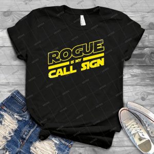 Rogue Is My Call Sign - Vintage Men's Shirt Tshirt For Women Classic Handmade Shirt Retro Graphic Tee