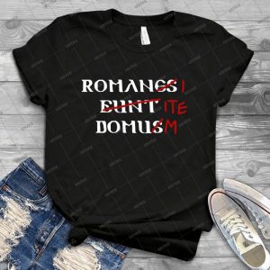 Romani Ite Domum 16 - Vintage Men's Shirt Tshirt For Women Classic Handmade Shirt Retro Graphic Tee