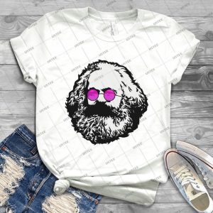 Rose-Colored Glasses Karl Marx - Vintage Men's Shirt Tshirt For Women Classic Handmade Shirt Retro Graphic Tee