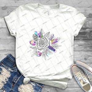 Rose And Crystals 84 - Trending Shirt For Women Vintage Retro Tee For Men Kid's T-Shirt Handmade Shirt