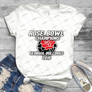 Rose Bowl Champions 2018-Georgia Bulldogs - Gift Idea Shirt For Men Tee For Women Classic Retro Vintage Graphic T-Shirt