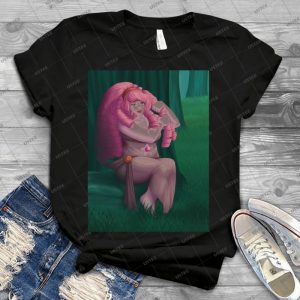 Rose Quartz As Meg 85 - Vintage Men's Shirt Tshirt For Women Classic Handmade Shirt Retro Graphic Tee