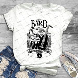 Rpg Class Series- Bard-Black Version - Gift Idea Shirt For Men Tee For Women Classic Retro Vintage Graphic T-Shirt