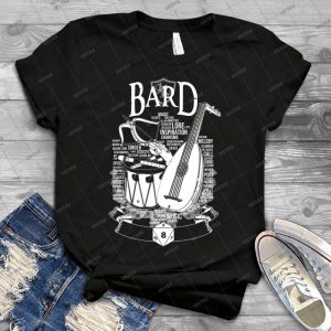 Rpg Class Series- Bard-White Version - Best Unisex Trending Handmade T-shirt Gift Idea For Men T-shirt For Woman