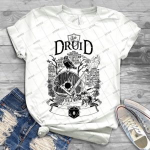 Rpg Class Series- Druid-Black Version - Best Unisex Trending Handmade T-shirt Gift Idea For Men T-shirt For Woman