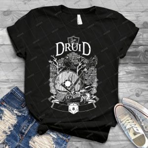 Rpg Class Series- Druid - White Version 81 - Vintage Men's Shirt Tshirt For Women Classic Handmade Shirt Retro Graphic Tee