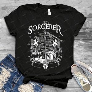 Rpg Class Series- Sorcerer-White Version - Best Unisex Trending Handmade T-shirt Gift Idea For Men T-shirt For Woman