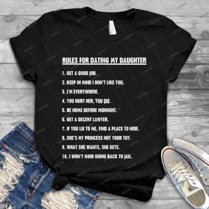 Rules For Dating My Daughter 45 - Gift Idea Shirt For Men Tee For Women Classic Retro Vintage Graphic T-Shirt