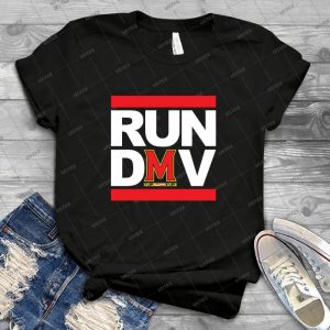 Run Dmv - Black 38 - Vintage Men's Shirt Tshirt For Women Classic Handmade Shirt Retro Graphic Tee