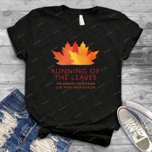 Running Of The Leaves - Vintage Men's Shirt Tshirt For Women Classic Handmade Shirt Retro Graphic Tee
