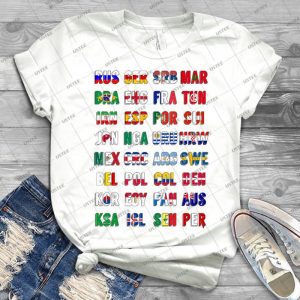 Russia 2018 Qualified Teams - Gift Idea Shirt For Men Tee For Women Classic Retro Vintage Graphic T-Shirt