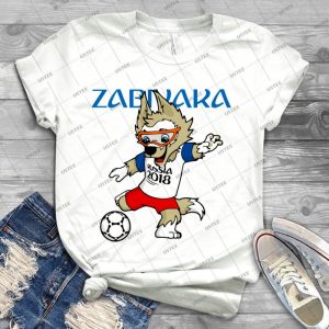 Russia 2018 World Cup Mascot Zabivaka - Best Unisex Trending Handmade T-shirt Gift Idea For Men T-shirt For Woman