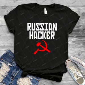 Russian Hacker T Shirt Hammer And Sickle Funny Sarcastic - Best Unisex Trending Handmade T-shirt Gift Idea For Men T-shirt For Woman