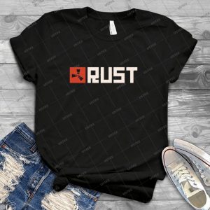 Rust Logo Shirt - Vintage Men's Shirt Tshirt For Women Classic Handmade Shirt Retro Graphic Tee