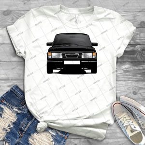 Saab 900 Turbo Black 18 - Vintage Men's Shirt Tshirt For Women Classic Handmade Shirt Retro Graphic Tee