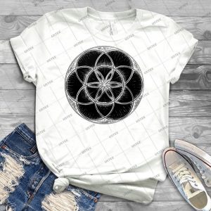Sacred Geometry- Seed Of Life - Sketchy 64 - Trending Shirt For Women Vintage Retro Tee For Men Kid's T-Shirt Handmade Shirt