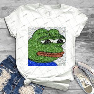 Sad Pepe Collage - Gift Idea Shirt For Men Tee For Women Classic Retro Vintage Graphic T-Shirt