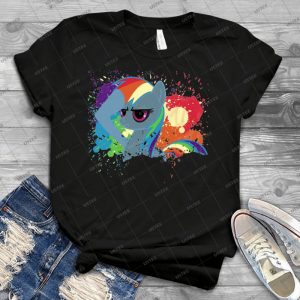 Salute To Rainbow Dash - Vintage Men's Shirt Tshirt For Women Classic Handmade Shirt Retro Graphic Tee