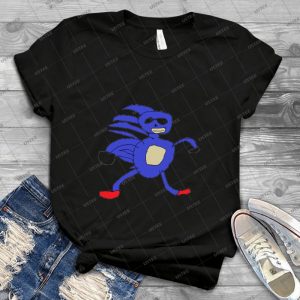 Sanic T Shirt - Vintage Men's Shirt Tshirt For Women Classic Handmade Shirt Retro Graphic Tee
