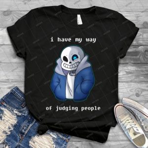 Sans Judgemental - Gift Idea Shirt For Men Tee For Women Classic Retro Vintage Graphic T-Shirt