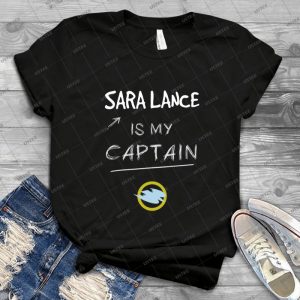 Sara Lance Is My Captain - Gift Idea Shirt For Men Tee For Women Classic Retro Vintage Graphic T-Shirt