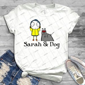 Sarah & Dog - Best Unisex Trending Handmade T-shirt Gift Idea For Men T-shirt For Woman