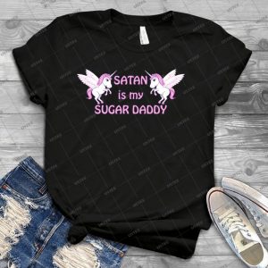 Satan Is My Sugar Daddy 90 - Trending Shirt For Women Vintage Retro Tee For Men Kid's T-Shirt Handmade Shirt