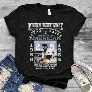Satchel Paige 5 - Vintage Men's Shirt Tshirt For Women Classic Handmade Shirt Retro Graphic Tee