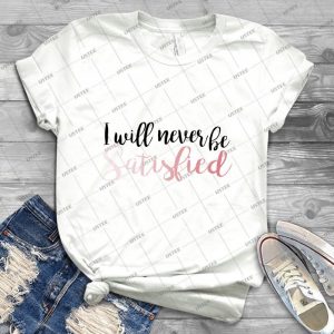 Satisfied - Vintage Men's Shirt Tshirt For Women Classic Handmade Shirt Retro Graphic Tee