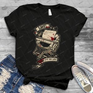 Save Before It S Too Late 93 - Vintage Men's Shirt Tshirt For Women Classic Handmade Shirt Retro Graphic Tee