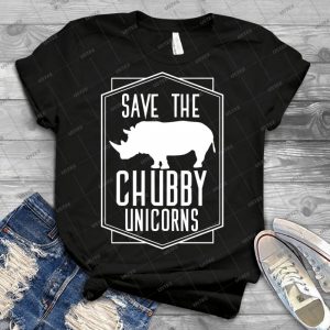 Save The Chubby Unicorns T-Shirt Funny Unicorn Shirt - Best Unisex Trending Handmade T-shirt Gift Idea For Men T-shirt For Woman