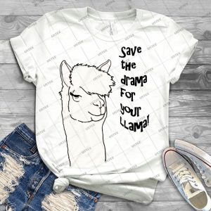 Save The Drama For Your Llama - Best Unisex Trending Handmade T-shirt Gift Idea For Men T-shirt For Woman