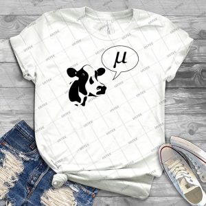 Scientific Cow Goes Mu 47 - Vintage Men's Shirt Tshirt For Women Classic Handmade Shirt Retro Graphic Tee