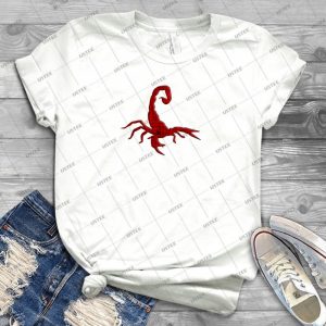 Scorpion Silhouette Red Grunge 91 - Trending Shirt For Women Vintage Retro Tee For Men Kid's T-Shirt Handmade Shirt