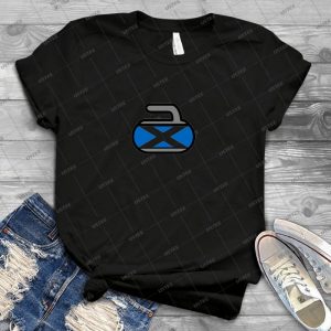 Scotland Rocks -Curling Rockers - Vintage Men's Shirt Tshirt For Women Classic Handmade Shirt Retro Graphic Tee