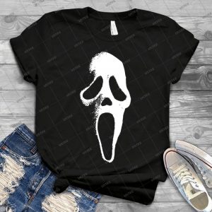 Scream Mask 60 - Vintage Men's Shirt Tshirt For Women Classic Handmade Shirt Retro Graphic Tee