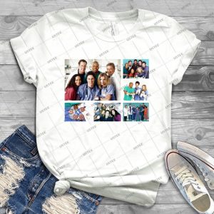 Scrubs Cast Photoshoot Collage 6 - Trending Shirt For Women Vintage Retro Tee For Men Kid's T-Shirt Handmade Shirt