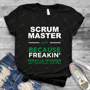 Scrum Master 24 - Vintage Men's Shirt Tshirt For Women Classic Handmade Shirt Retro Graphic Tee