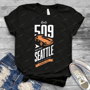 Seattle Route 509 - Car Retro Vintage 5 - Trending Shirt For Women Vintage Retro Tee For Men Kid's T-Shirt Handmade Shirt