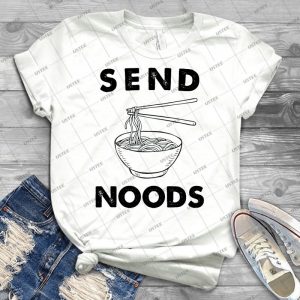 Send Noods 73 - Vintage Men's Shirt Tshirt For Women Classic Handmade Shirt Retro Graphic Tee