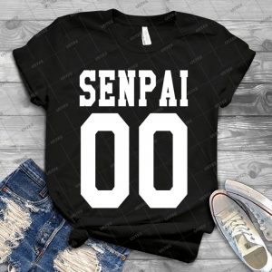 Senpai 00 Jersey - Vintage Men's Shirt Tshirt For Women Classic Handmade Shirt Retro Graphic Tee