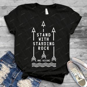 Shailene Woodley - Official Standing Rock Shirt 49 - Vintage Men's Shirt Tshirt For Women Classic Handmade Shirt Retro Graphic Tee