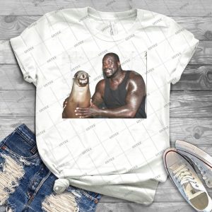 Shaq And Sea Lion - Best Unisex Trending Handmade T-shirt Gift Idea For Men T-shirt For Woman