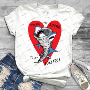 Shark To My Tornado - Gift Idea Shirt For Men Tee For Women Classic Retro Vintage Graphic T-Shirt