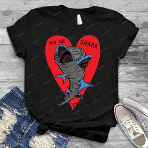 Shark To My Tornado 57 - Vintage Men's Shirt Tshirt For Women Classic Handmade Shirt Retro Graphic Tee